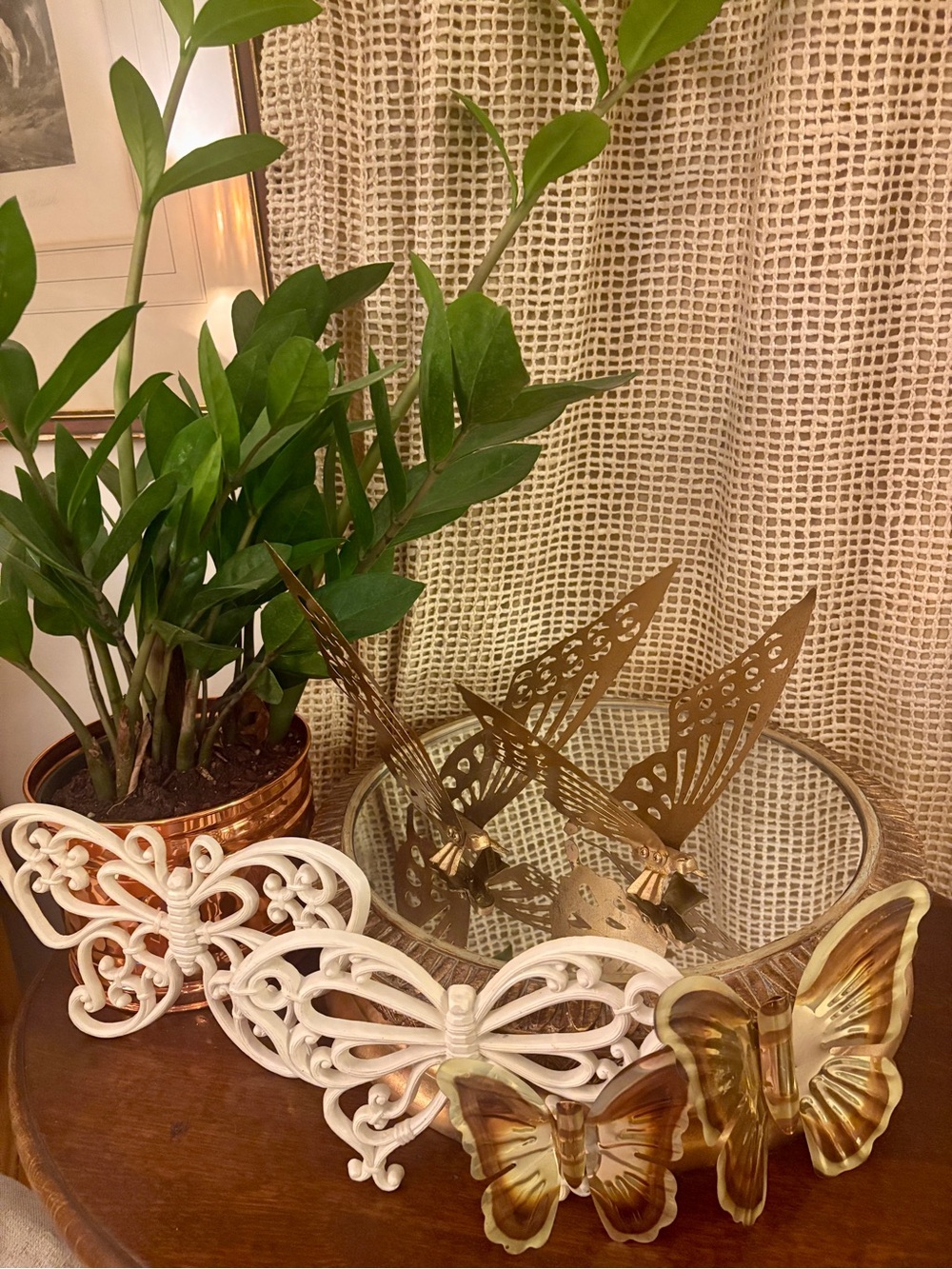 Three Pairs of MCM Butterfly Decor